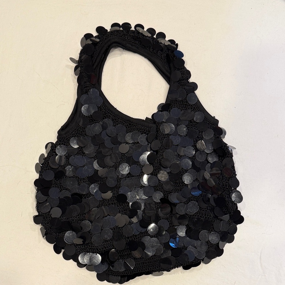 Black Sequin Women's Bag